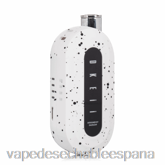 Vape Desechable España Dazzleaf Dkeii 510 Bateria Blanco Negro Salpicadura